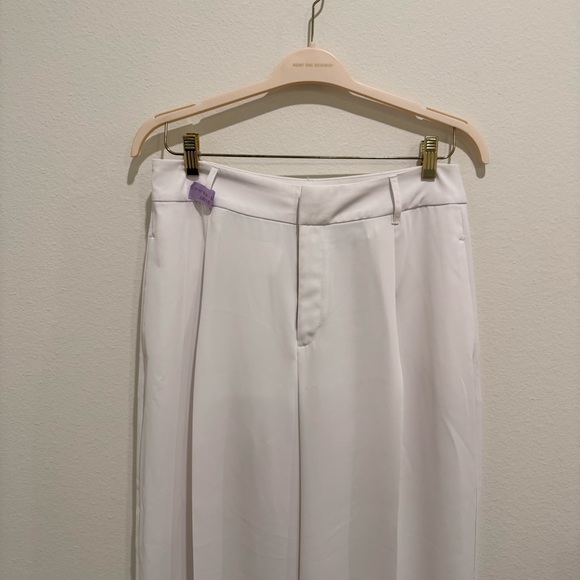 INC International Concepts White Wide Leg Trousers - Picture 3 of 9